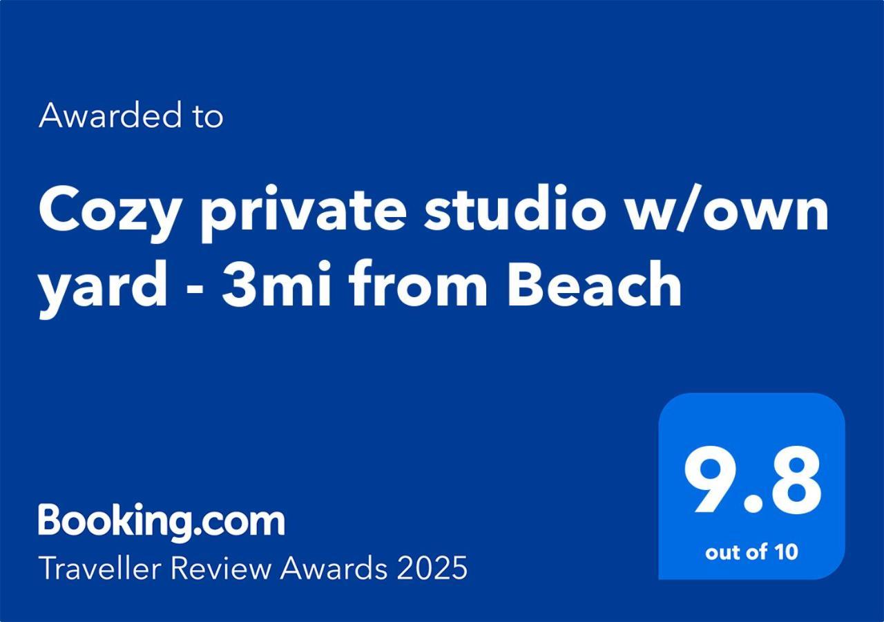 Cozy Private Studio W/Own Yard - 3Mi From Beach Seminole Exterior photo
